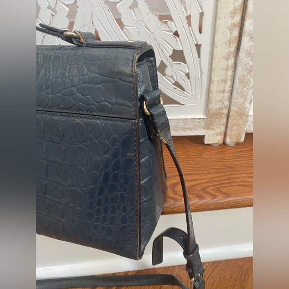 Kate Spade Navy Crocodile Embossed Crossbody Bag - Picture 4 of 9